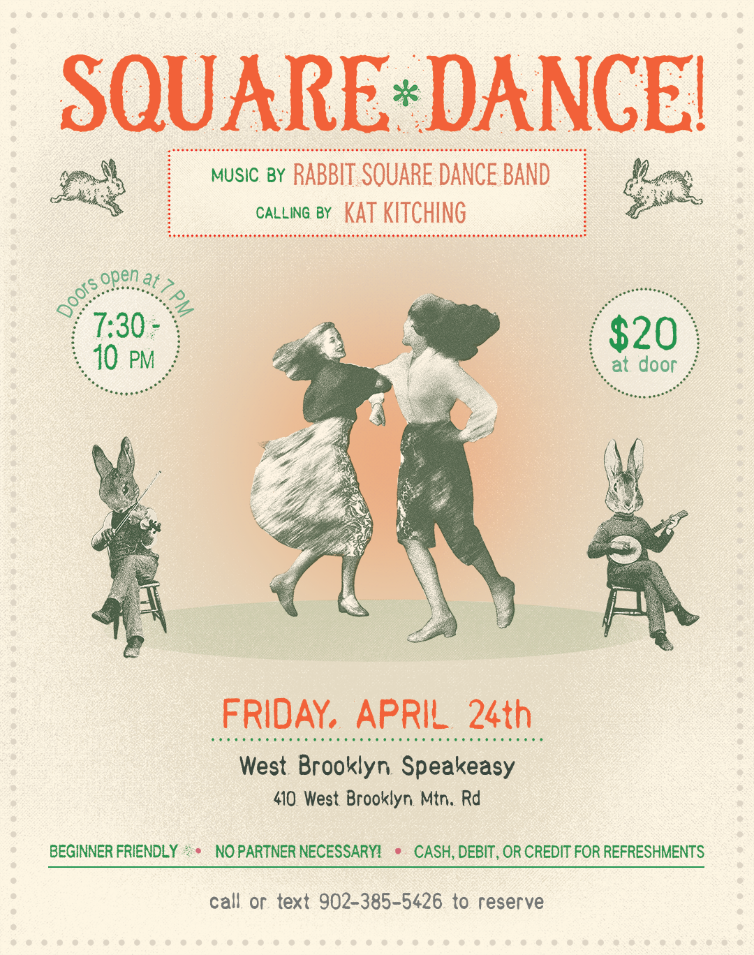 Square Dance at West Brooklyn Speakeasy poster